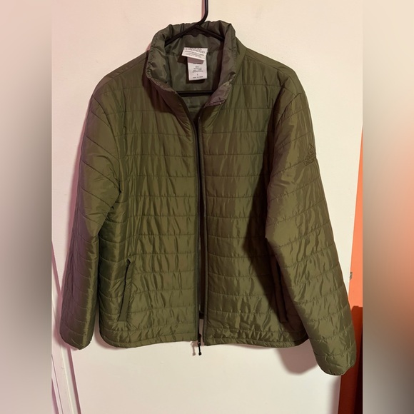 Ducks Unlimited Green Full Zip Puffer Coat - Picture 2 of 10